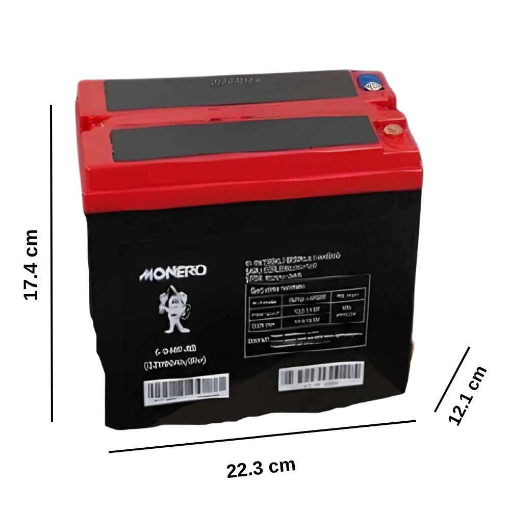 Monero 12V 80 Ah Elektirkli Bisiklet Aküsü