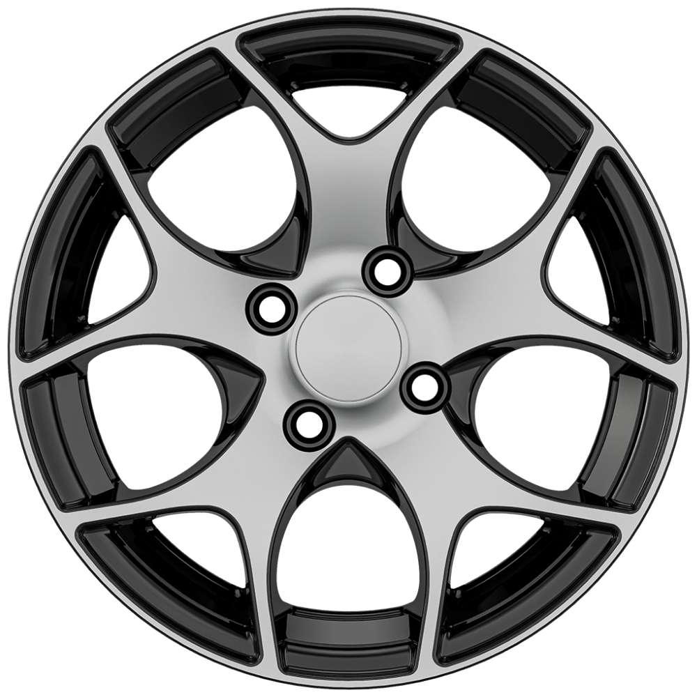 AGT Wheels 15 inç 4*108 ET25 Parlak Siyah Jant Takımı (J-4497)