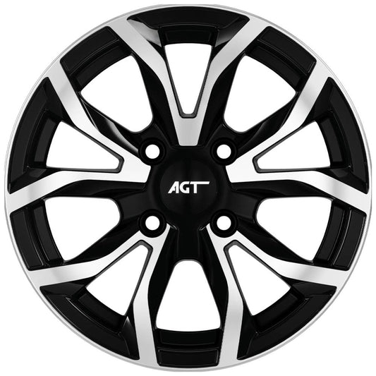 AGT Wheels 15 inç 4*100 ET35 Parlak Siyah Jant Takımı (J-4487)