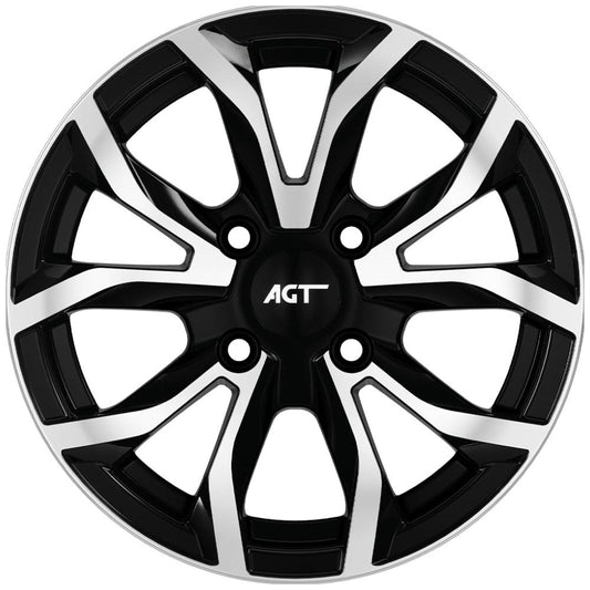 AGT Wheels 15 inç 4*108 ET35 Parlak Siyah Jant Takımı (J-4499)