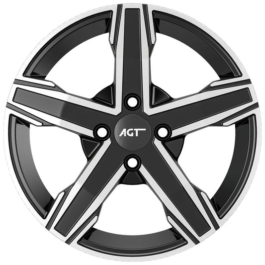 AGT Wheels 15 inç 4*114 ET35 Parlak Siyah Jant Takımı (J-4502)