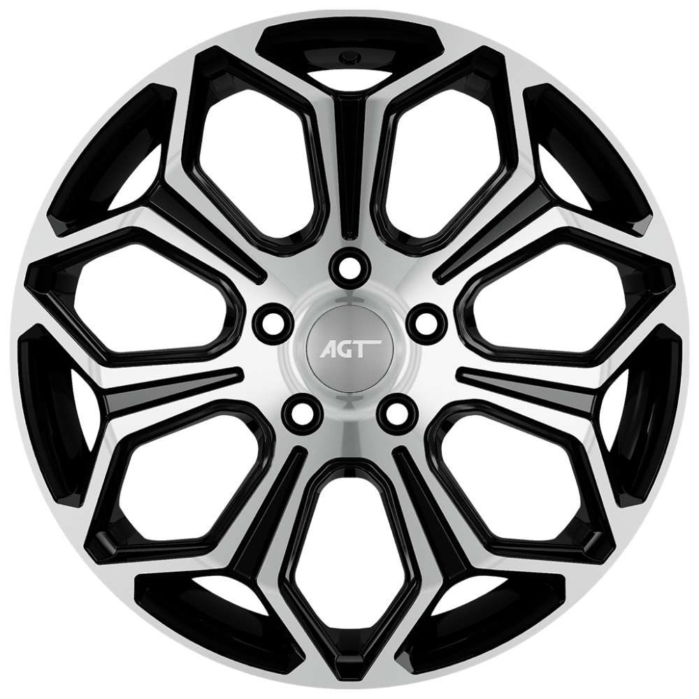 AGT Wheels 15 inç 4*100 ET38 Parlak Siyah Jant Takımı (J-4491)