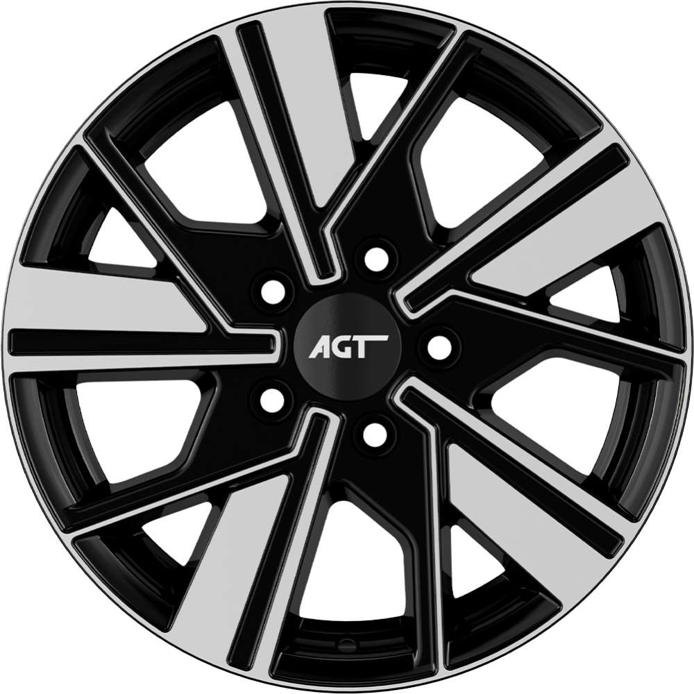 AGT Wheels 16 inç 5*130 ET38 Parlak Siyah Jant Takımı (J-4552)