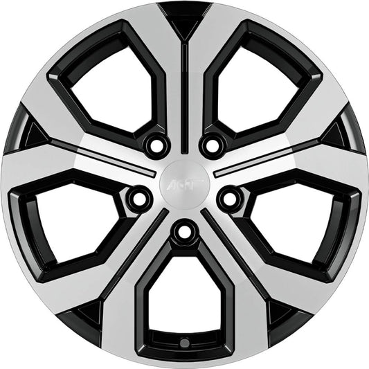 AGT Wheels 16 inç 5*114 ET40 Parlak Siyah Jant Takımı (J-4542)