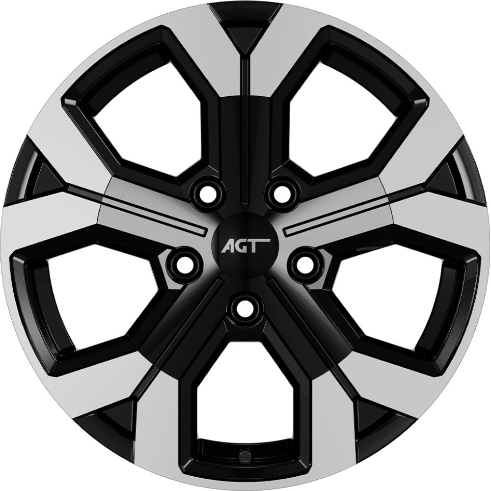 AGT Wheels 16 inç 5*108 ET40 Gri-Siyah Jant Takımı (J-4527)