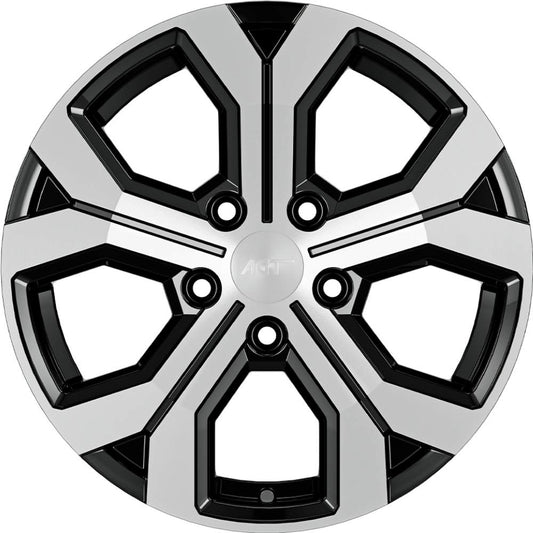 AGT Wheels 17 inç 5*114 ET40 Parlak Siyah Jant Takımı (J-4558)