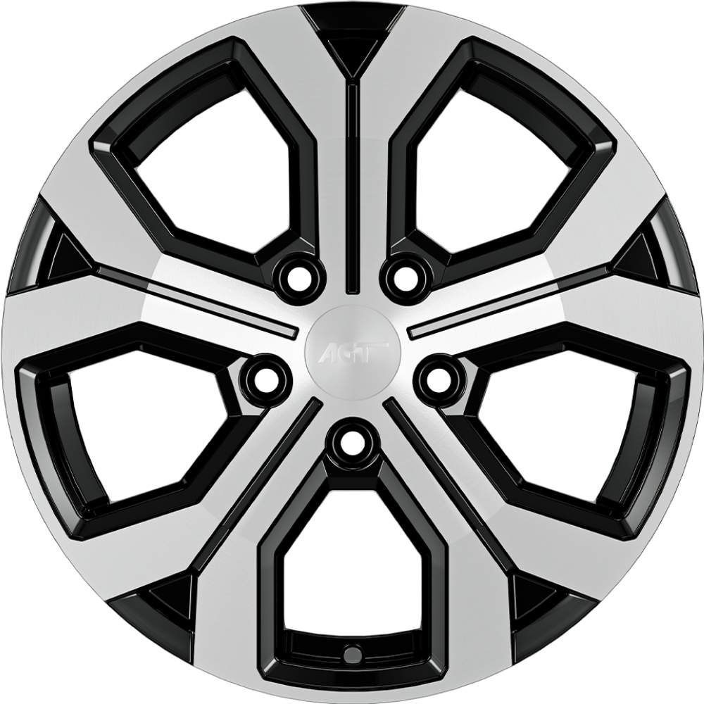 AGT Wheels 17 inç 5*114 ET40 Parlak Siyah Jant Takımı (J-4558)
