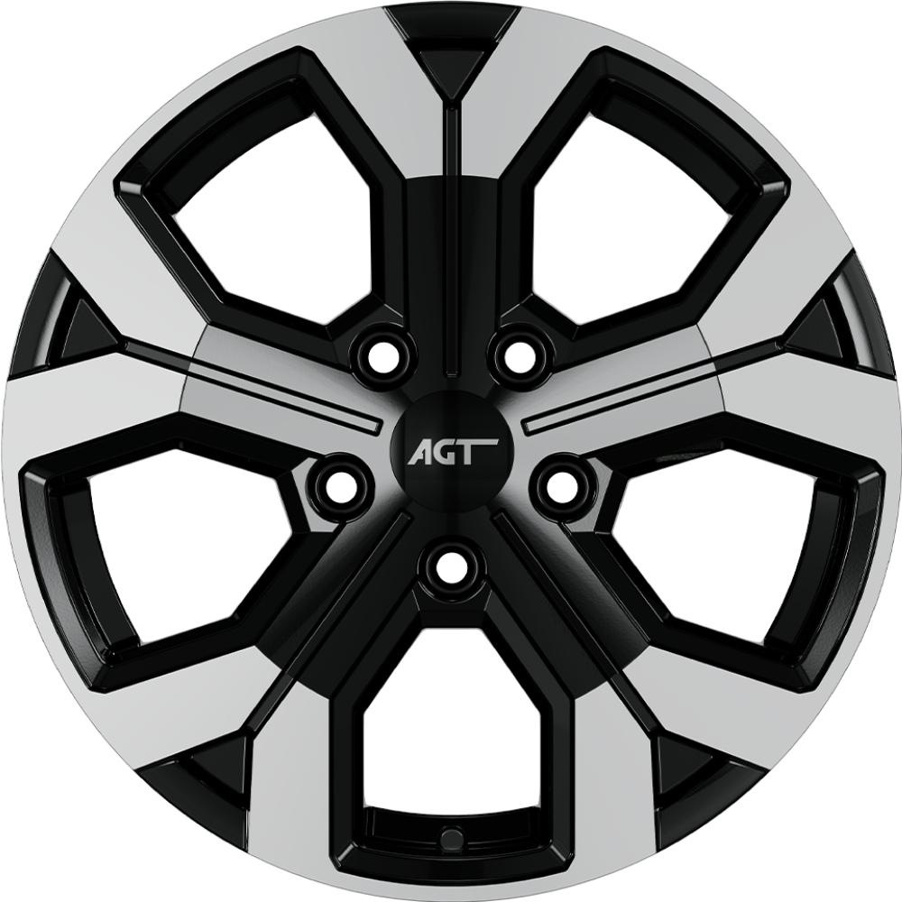 AGT Wheels 17 inç 5*114 ET32 Gri-Siyah Jant Takımı (J-4557)