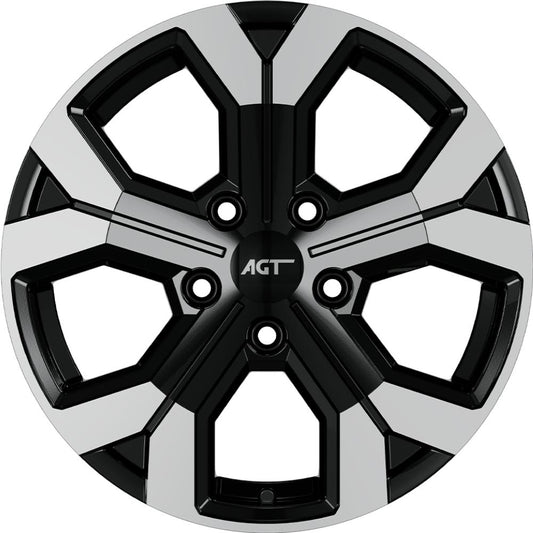 AGT Wheels 17 inç 5*114 ET32 Gri-Siyah Jant Takımı (J-4557)