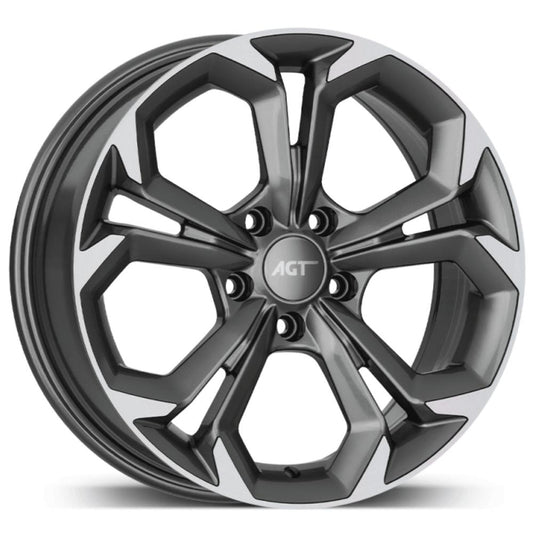 AGT Wheels 17 inç 5*108 ET35 Füme Jant Takımı (J-4593)