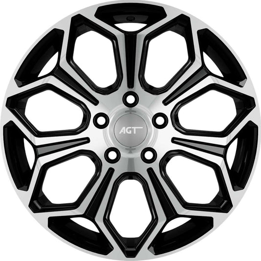 AGT Wheels 17 inç 5*108 ET38 Parlak Siyah Jant Takımı (J-4596)