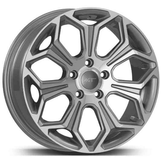 AGT Wheels 17 inç 5*108 ET38 Metalik Gri Jant Takımı (J-4594)
