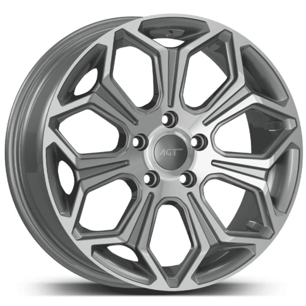 AGT Wheels 17 inç 5*108 ET38 Metalik Gri Jant Takımı (J-4594)