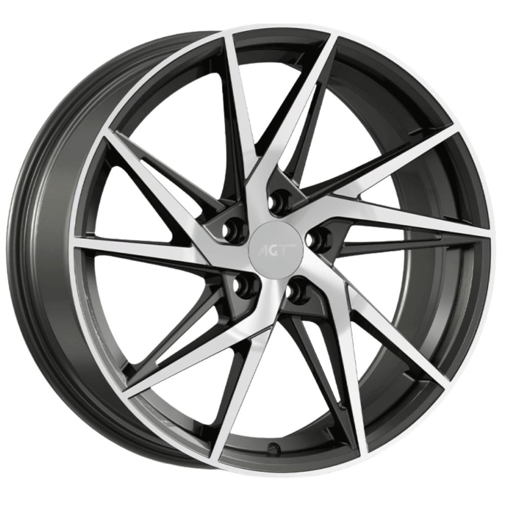 AGT Wheels 18 inç 5*108 ET35 Füme Jant Takımı (J-4642)