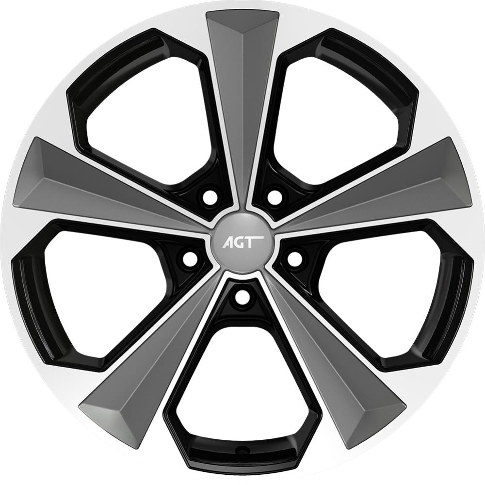 AGT Wheels 19 inç 5*112 ET38 Gri-Siyah Jant Takımı (J-4694)