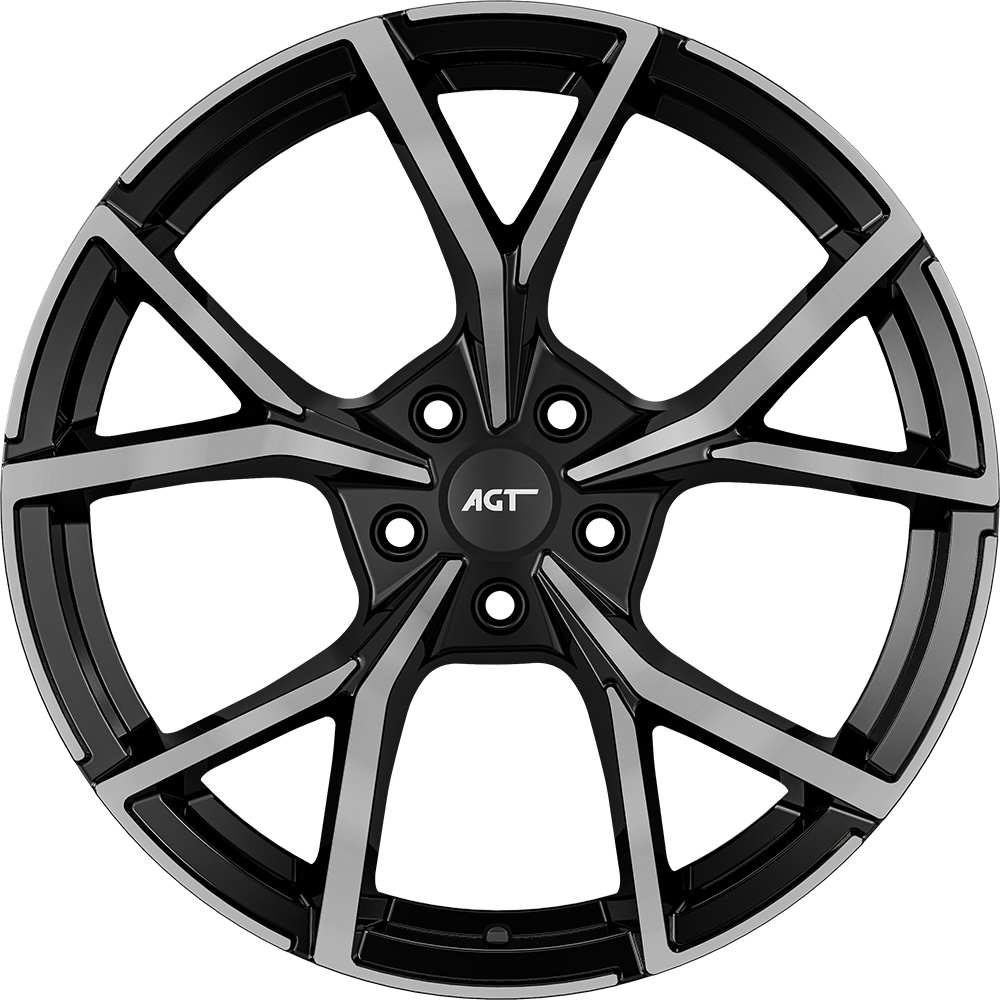 AGT Wheels 19 inç 5*112 ET48 Parlak Siyah Jant Takımı (J-4684)