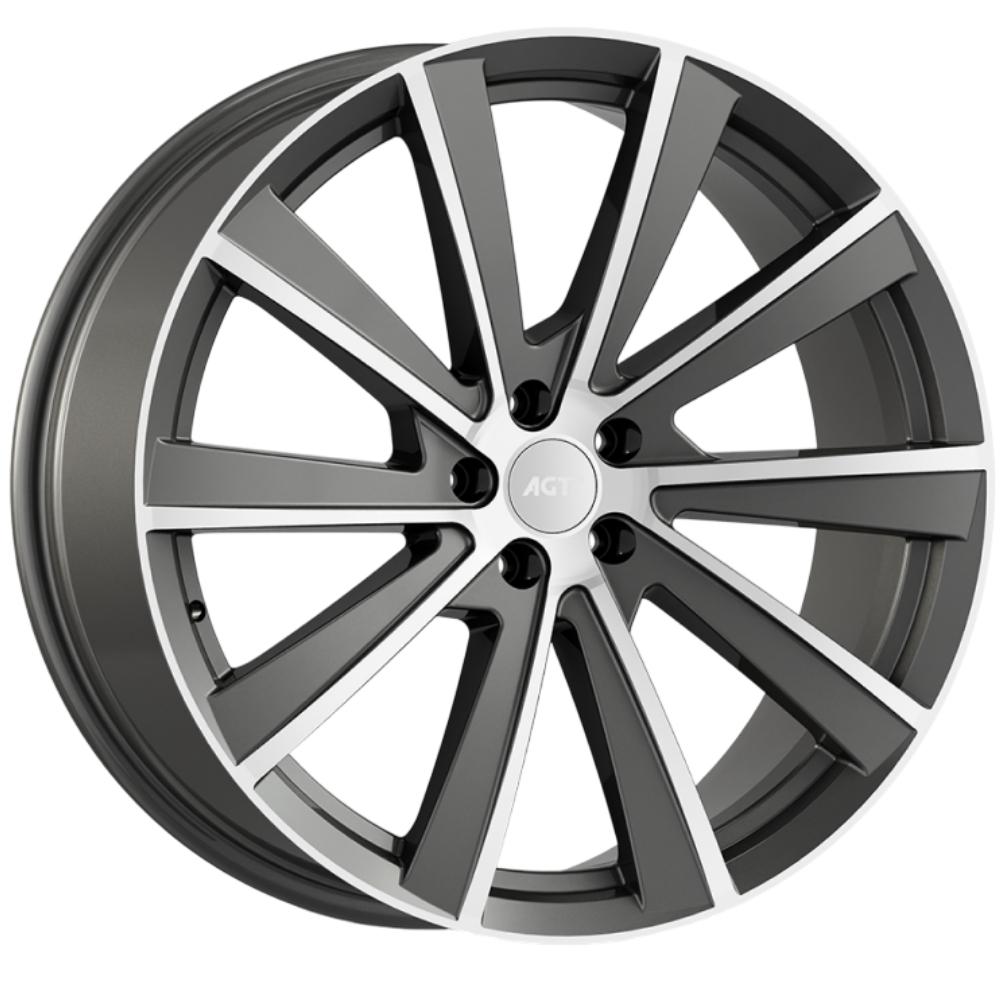 AGT Wheels 21 inç 5*108 ET40 Füme Jant Takımı (J-4728)