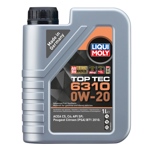 Liqui Moly Top Tec 6310 0W20 Motor Yağı (1 Litre) - 21880 - KolayOto