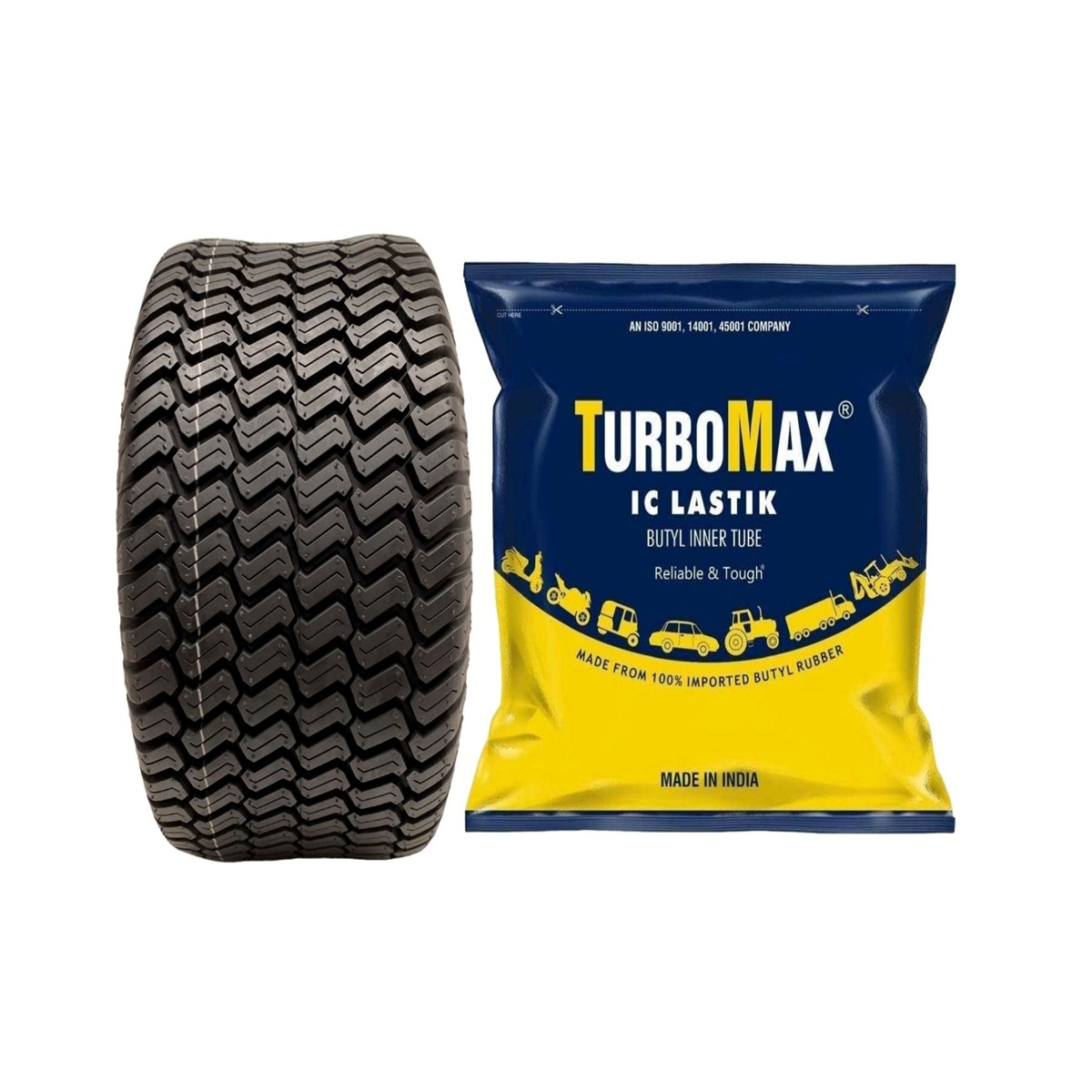Wanda P332 13x5.00-6 4PR Tubeless Çim Biçme Makinası ve Golf İç Lastik İle Takım