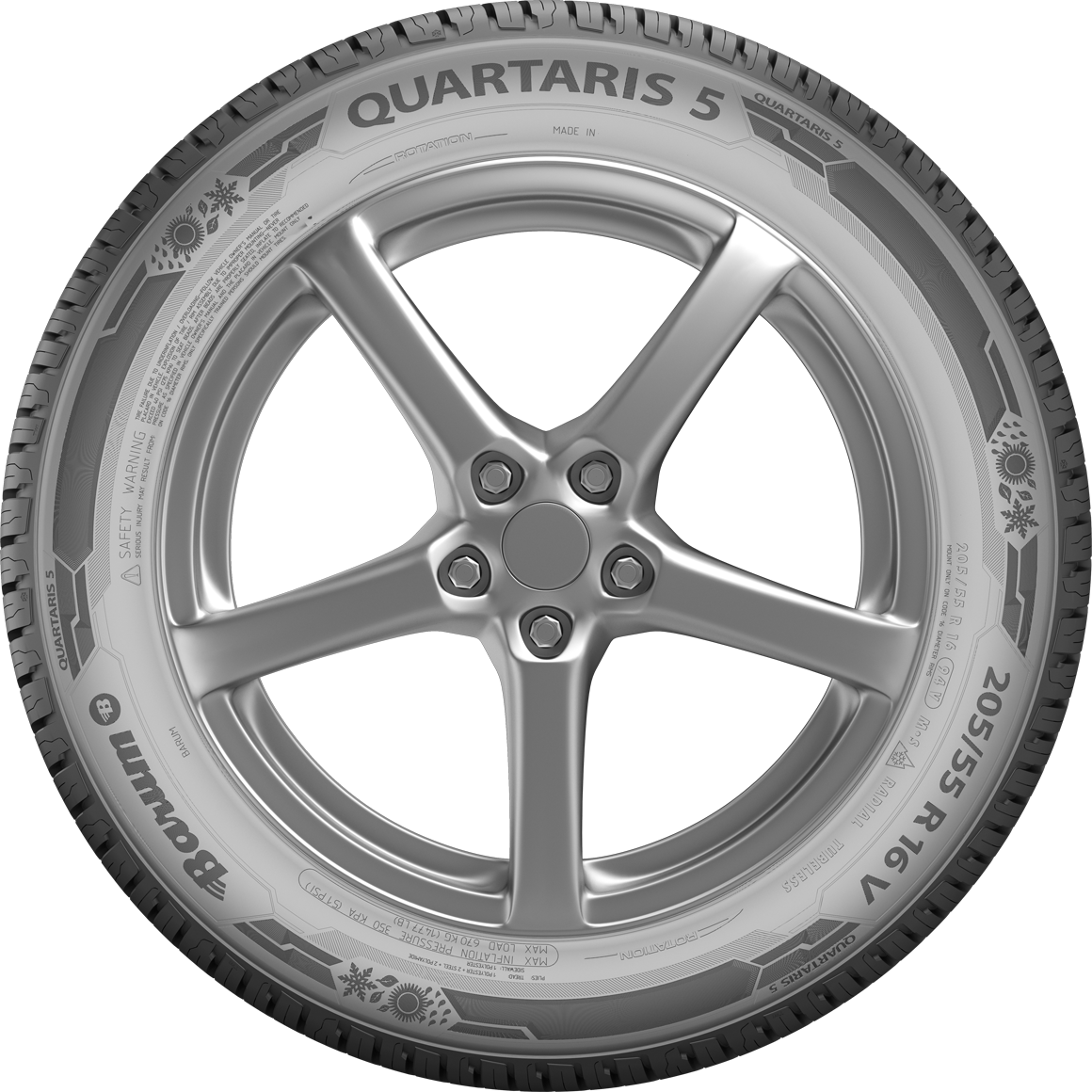 Barum Quartaris 5 195/55R16 87H M+S 3PMSF - KolayOto