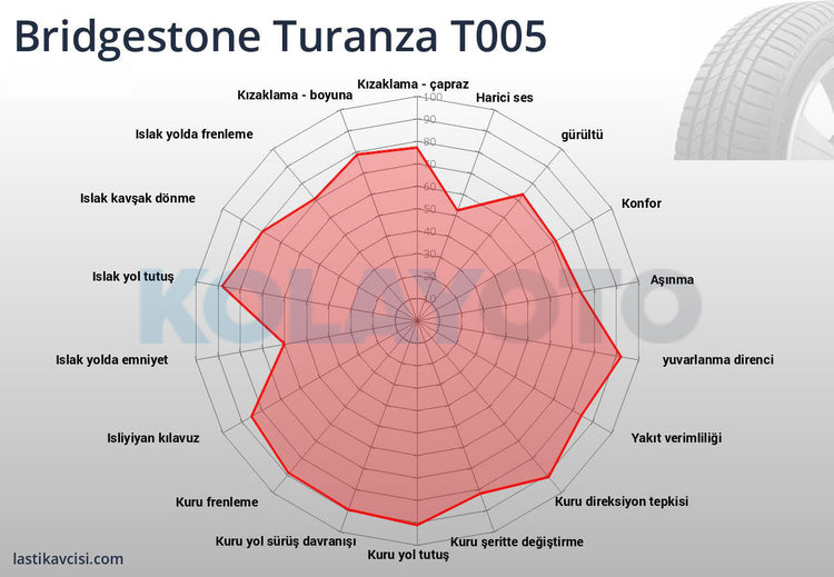 Bridgestone Turanza T005 255/50R20 109Y XL - KolayOto