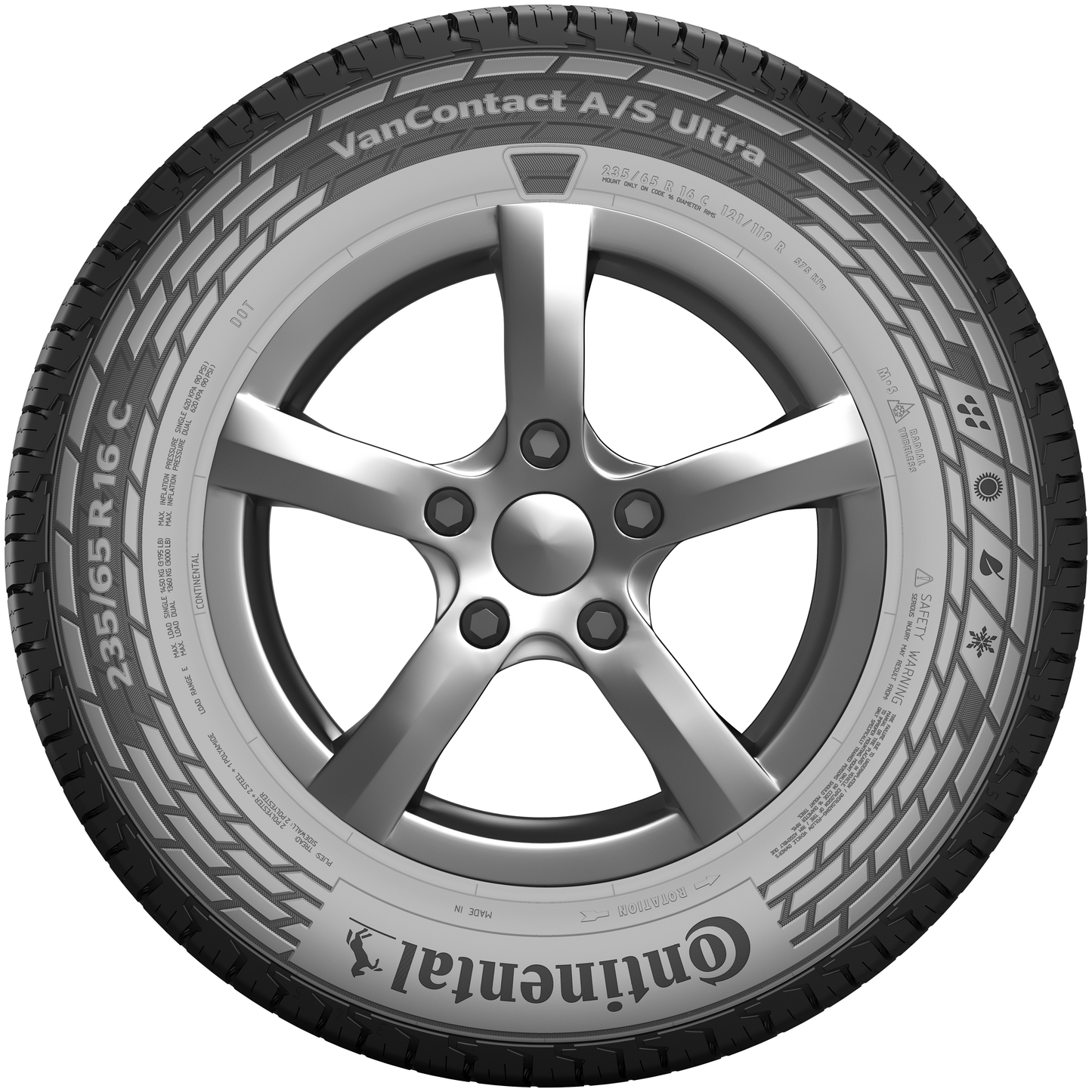 Continental VanContact A/S Ultra 215/75R16C 113/111R 8PR M+S * - KolayOto
