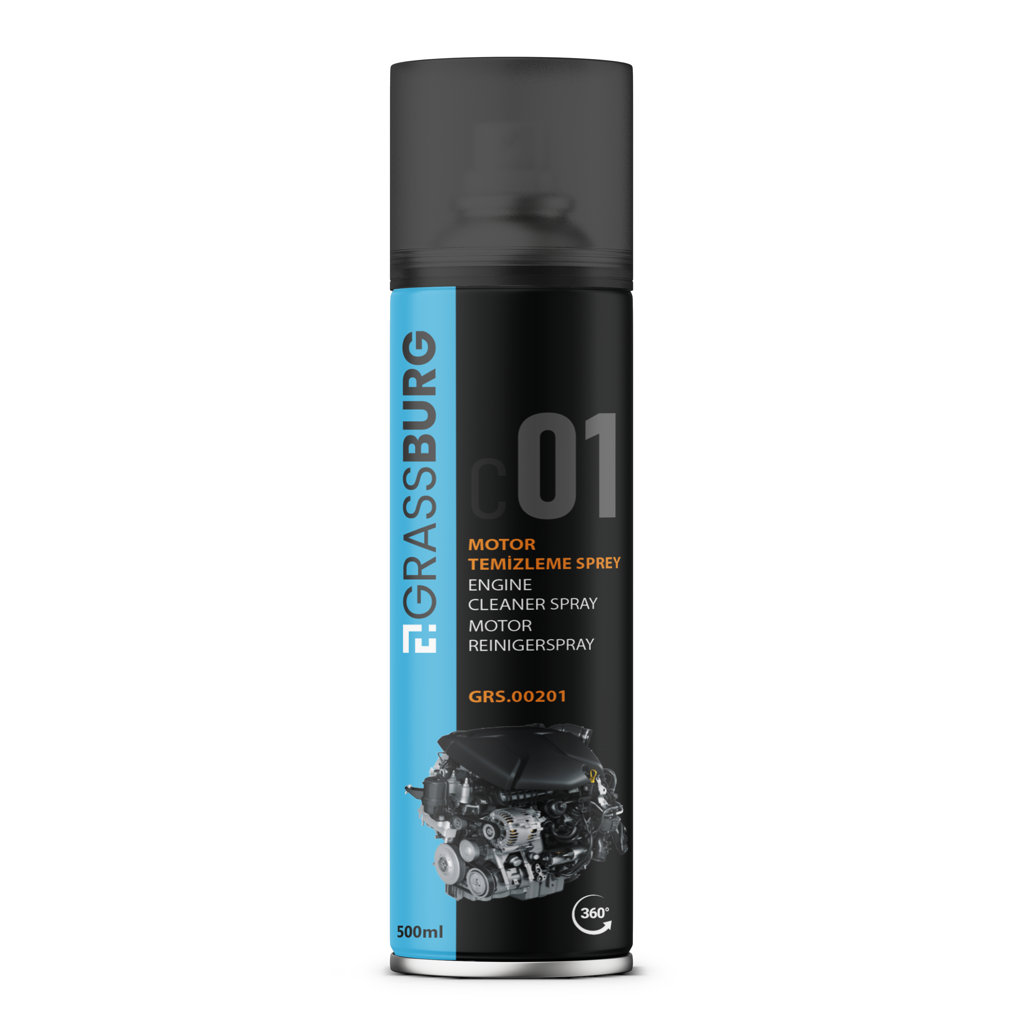 GrassBurg Motor Temizleme Spreyi (500 Ml) - 00201 | KolayOto.com