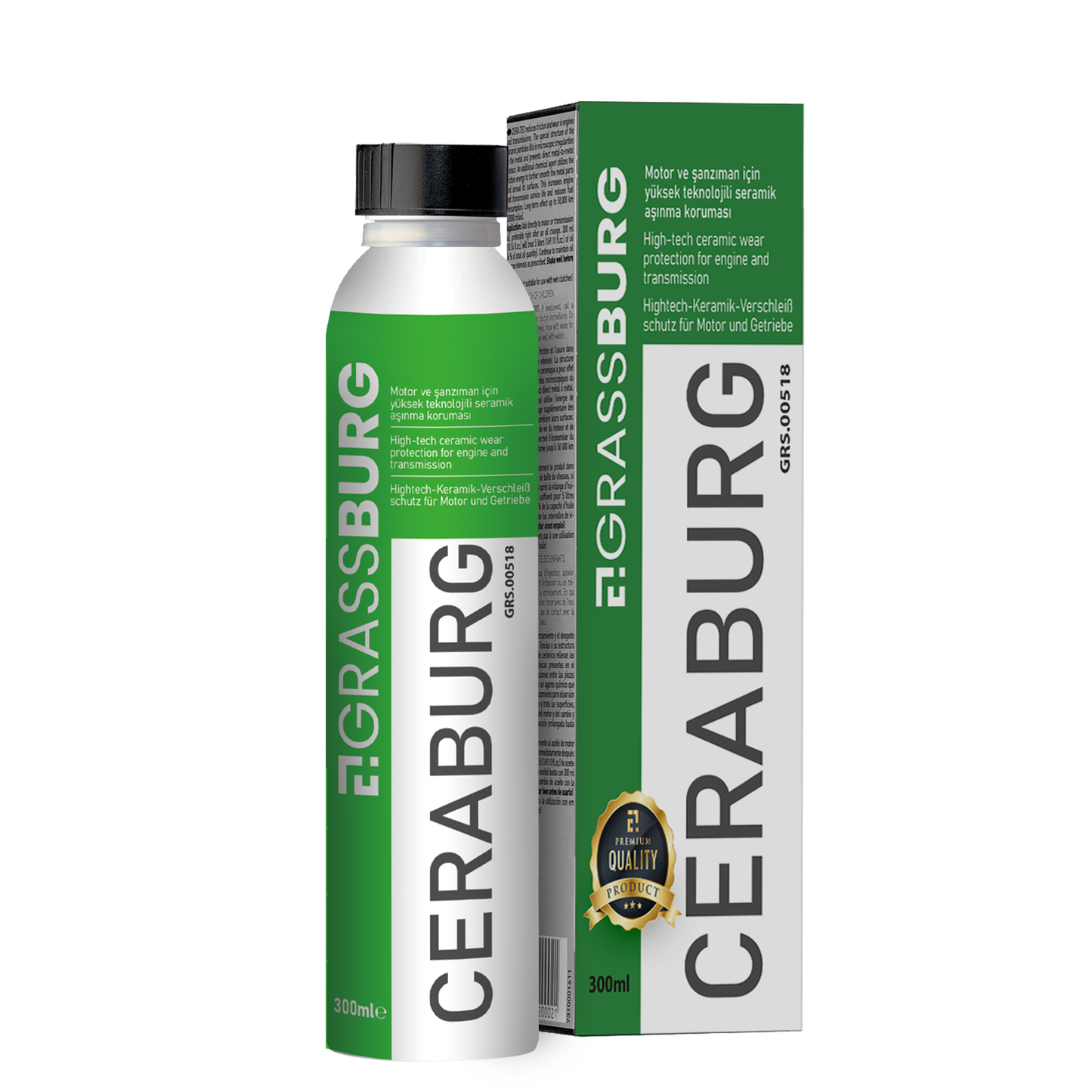 GrassBurg Ceraburg Seramik Bazli Motor Koruyucu Katkı (300 Ml) - 00518 - KolayOto