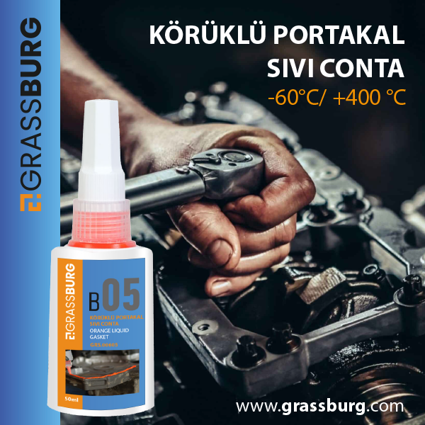 GrassBurg Körüklü Portakal Sıvı Conta (50 Ml) - 00605 - KolayOto