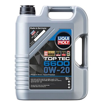 Liqui Moly TopTec 6600 0W20 Motor Yağı (5 Litre) - 21411 - KolayOto