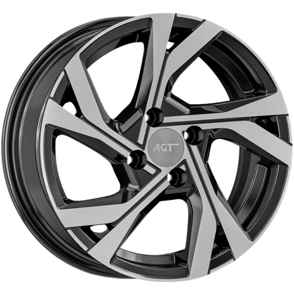 AGT Wheels 17 inç 4*100 ET35 Parlak Siyah Jant Takımı (J-6317)