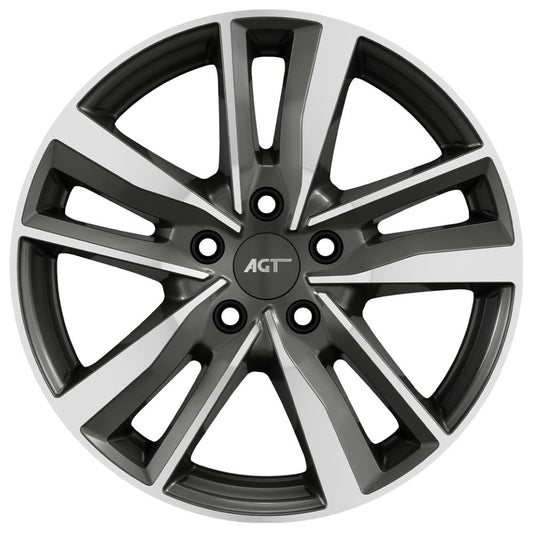 AGT Wheels 17 inç 5*100 ET40 Füme Jant Takımı (J-6190)