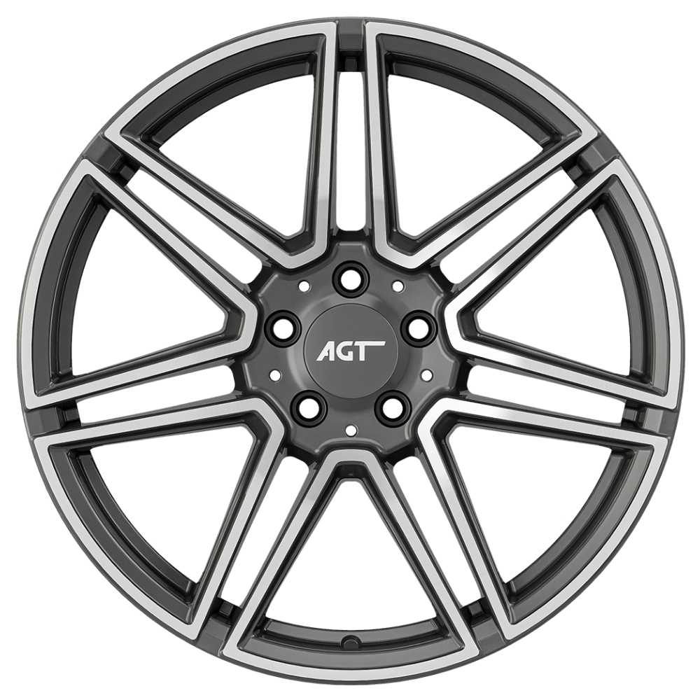 AGT Wheels 19 inç 5*112 ET35 Füme Jant Takımı (J-6253)