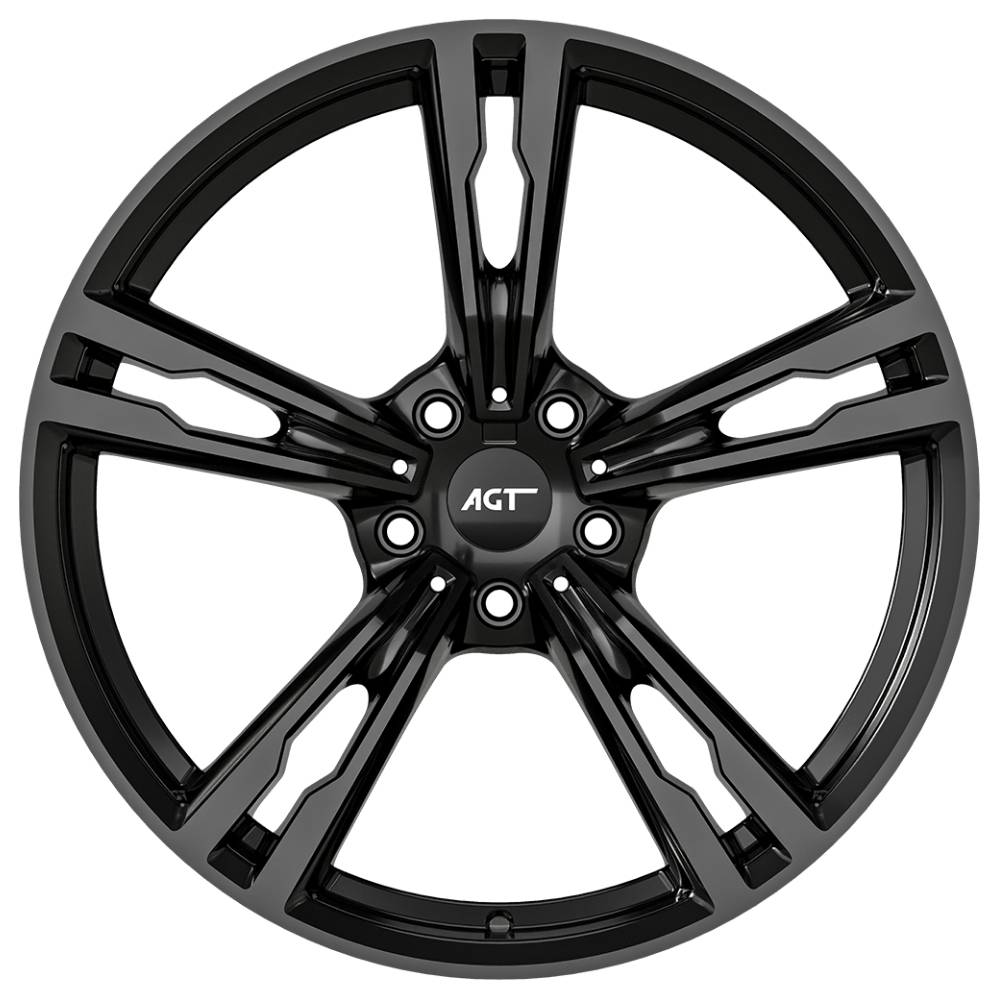 AGT Wheels 20 inç 5*112 ET44 Parlak Siyah Jant Takımı (J-6239)