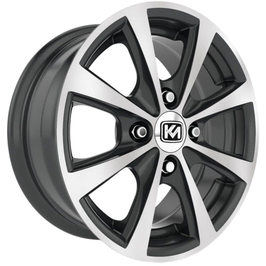 Kormetal 14 inç 4*100 ET37 Parlak Siyah Jant Takımı (J-5340)