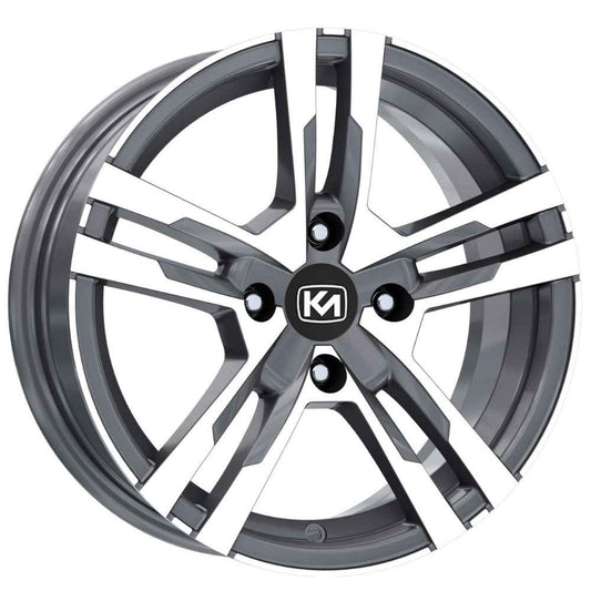 KM 14 inç 4*108 ET25 Füme Jant Takımı (J-7131)