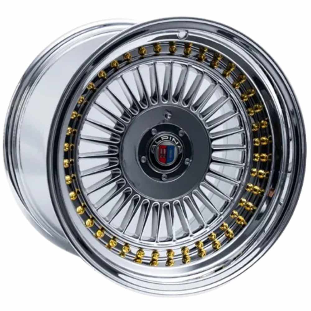 R1W 18 inç 5*112 ET25 Gri/Gold Jant Takımı (J-7262)