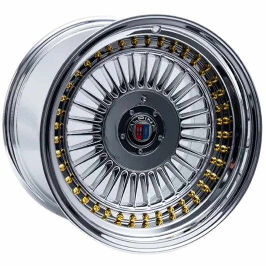 R1W 18 inç 5*112 ET25 Gri/Gold Jant Takımı (J-7262)