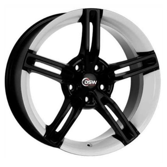 RC 17 inç 4*100 ET35 Siyah-Beyaz Jant Takımı (J-5847)