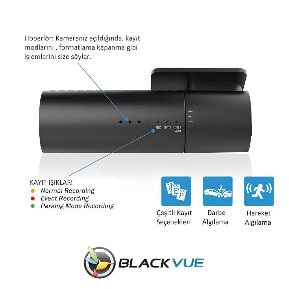Blackvue DR590x 2CH FullHD Wi-Fi 2 Kameralı Araç Kamerası Çeşitleri