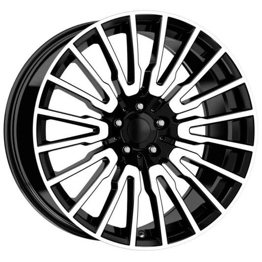 Kormetal 20 inç 5*120 ET38 Parlak Siyah Jant Takımı (J-4782)