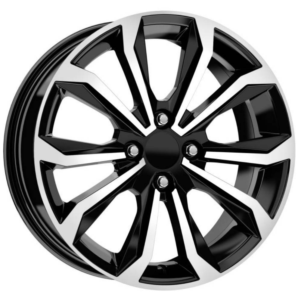 Kormetal 17 inç 4*100 ET35 Parlak Siyah Jant Takımı (J-4889)