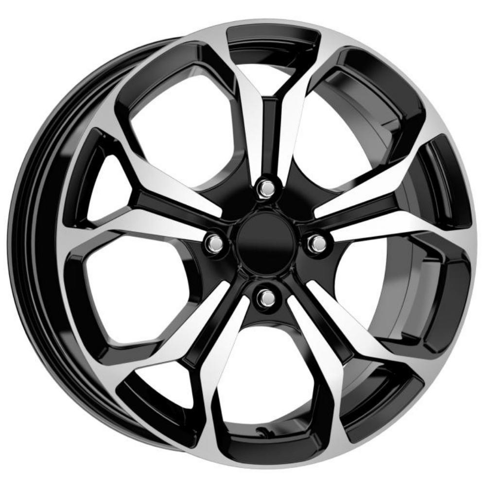 Kormetal 17 inç 4*108 ET38 Parlak Siyah Jant Takımı (J-4916)