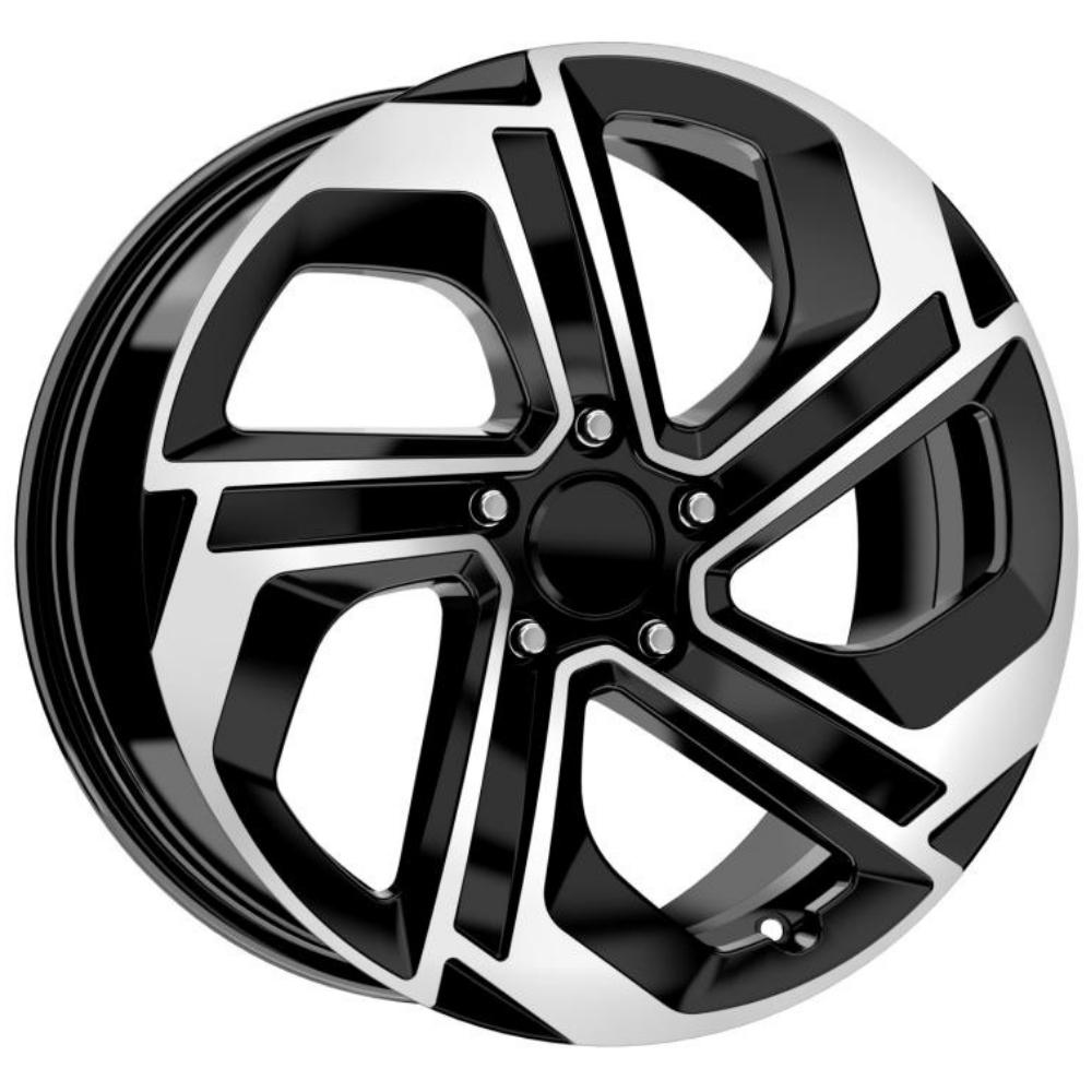 Kormetal 17 inç 5*100 ET35 Parlak Siyah Jant Takımı (J-4925)
