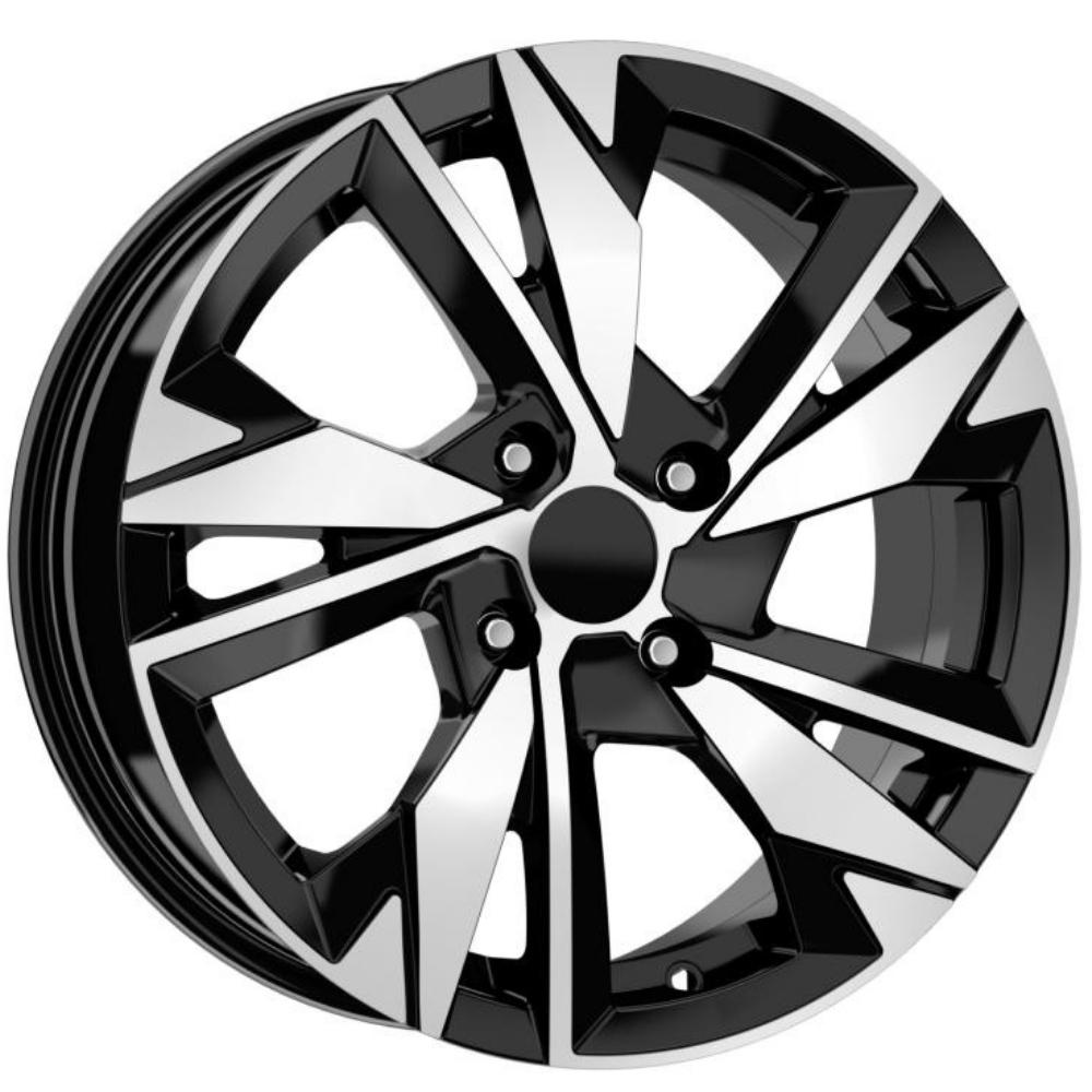 Kormetal 16 inç 5*108 ET36 Parlak Siyah Jant Takımı (J-4960)