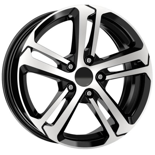 Kormetal 17 inç 4*108 ET25 Parlak Siyah Jant Takımı (J-5055)