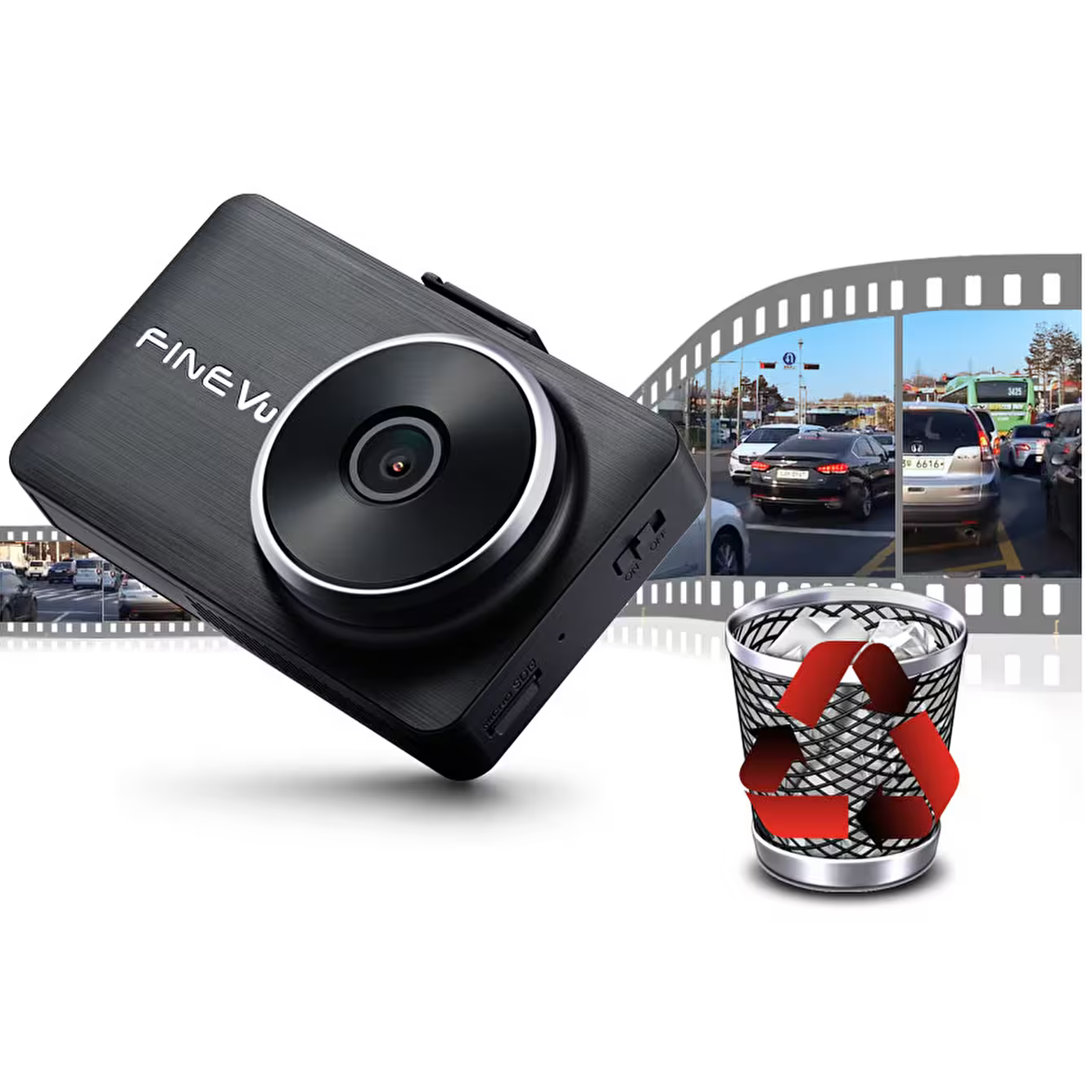 FineVu LX2000 FullHD 2 Kameralı IPS Kod Ekranlı Araç Kamerası - KolayOto