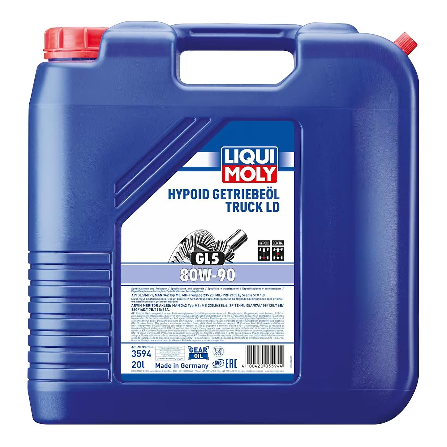 Liqui Moly Hypoid-Getriebeöl Truck (GL5) LD 80W-90 Motor Yağı (20 Litre) - 3594 - KolayOto