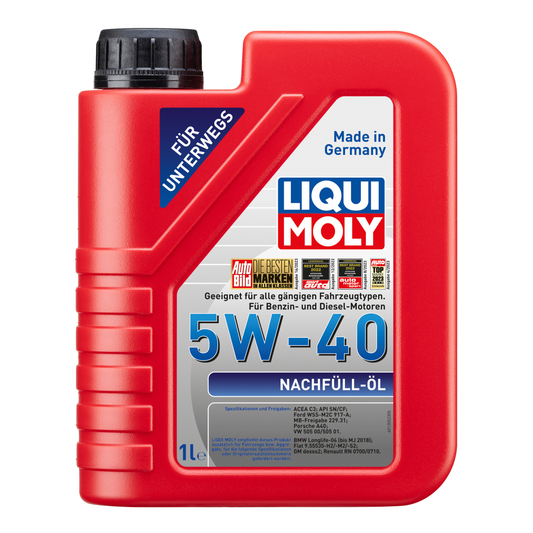 Liqui Moly Top-Up Oil 5W40 Motor Yağı (1 Litre) - 1305 - KolayOto