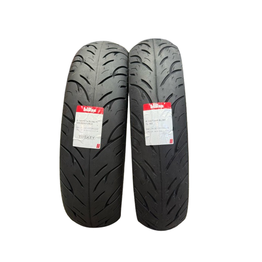 Billas BL 086 90/90-12 ve 3.50-10 4PR TL Motosiklet Takım Lastiği - KolayOto